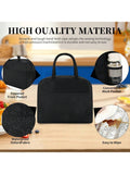 Lunch Box (Black) Large Capacity Lunch Bag,