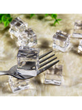 50PCS 20MM Clear Acrylic Ice Cubes Decorative Vase Fillers Wedding Props