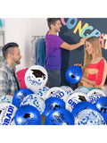 60pcs Graduation Balloon Set with Confetti, Grad Caps & Ribbons for Party Decor