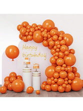 110 Pc Orange Balloons in Various Sizes for Garland Arch Halloween Birthday and Party