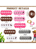 50pcs Cow Print 12 Inch Balloons Western Theme Party Decorations