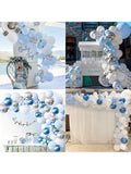 135PCS Blue Balloon Arch Kit Ocean, Shark, Frozen Theme For Shower & Bday