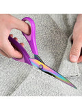 3-Pc Craft Scissors Set Titanium Blades with Soft Grip for Sewing Office and Home