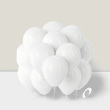 100 Pc 12 Inch White Latex Balloons for Wedding Graduation Birthday and Party Decor