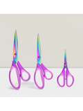 3-Pc Craft Scissors Set Titanium Blades with Soft Grip for Sewing Office and Home