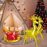 Christmas Balloon Kit with Elk and Sleigh Foil Balloons for Party Decor