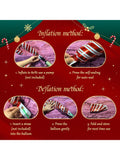 36 Pc Giant Christmas Foil Balloon Set Santa Snowman Candy Cane Star and Tree Decor