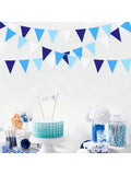 10M Royal Blue Triangle Flag Bunting for Wedding Birthday and Nautical Parties