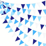 10M Royal Blue Triangle Flag Bunting for Wedding Birthday and Nautical Parties