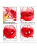 12pcs 22" Metallic Red 4D Sphere Balloons for Christmas Parties