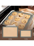 3-Pack Reusable Silicone Baking Mats Non-Stick Oven-Safe for Cookies and Bread
