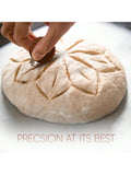 Wooden Bread Lame with Rosewood Handle 15 Blades and Storage Cover for Baking