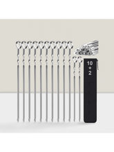 17" Stainless Steel Kabob Skewers 12pcs Reusable BBQ Sticks + Bonus 14" Skewers