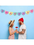 Valentine Conversation Hearts Banner 10ft for Home & Party Decor