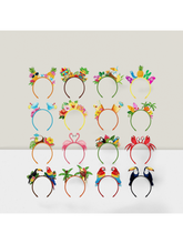 16PCS Hawaiian Party Favors Luau Head Boppers Flamingo Pineapple Tiki Set