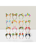 16PCS Hawaiian Party Favors Luau Head Boppers Flamingo Pineapple Tiki Set
