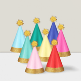 40PCS Colorful Mini Party Hats Small Cone Paper Hats for Birthday Games