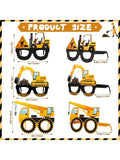 32-Piece Construction Party Eyeglasses Photo Props for Birthday and Favors
