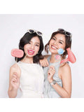 25-Pack Spa Photo Booth Props with Sticks for Makeup, Spa, or Birthday Parties