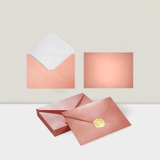Pink A7 Envelopes 50pcs 5x7 With Gold Stickers For Weddings Or Cards