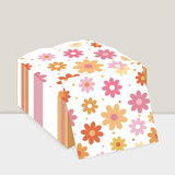 60PCS Groovy Daisy Paper Napkins Boho Floral Disposable Party Supplies