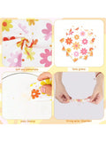 60PCS Groovy Daisy Paper Napkins Boho Floral Disposable Party Supplies