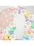 123pc Daisy Balloon Garland Arch Kit with Pastel Macaron Balloons