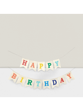 Colorful Happy Birthday Burlap Banner Durable Party Decoration