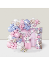 165pcs Elephant Shower & Birthday Decor with Balloon Garland and Banner