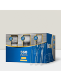 360PCS Disposable Cutlery Set In Clear SAPPHIRE Design-Includes 180 Forks, 120 Spoons & 60 Knives. Stylish And Perfect For Parties, Events & Gatherings,