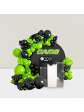 Video Game Garland Kit 100pcs Black Green Balloons For Gaming Theme Party