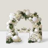 White Ivory Arch Kit 78pcs Pearl Beige Balloons For Bridal Or Wedding Decor