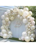 White Ivory Arch Kit 78pcs Pearl Beige Balloons For Bridal Or Wedding Decor