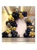 Black Gold Chrome Arch Kit 100pcs With Tape Strip For Event Decoration