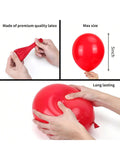 Bold Red Balloon Set 120pcs 5 Inch Latex For Wedding Graduation Or Party,