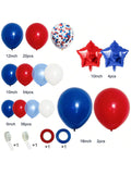 Patriotic Arch Kit 140pcs Navy Red White Balloons For 4th July Or Veterans Day