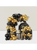 Black Gold Chrome Arch Kit 100pcs With Tape Strip For Event Decoration