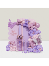 149pcs Butterfly Balloon Arch Kit Pink Purple Balloons For Party Decor -
