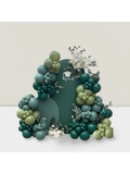 143pcs Green Balloon Arch Kit Sage Emerald Teal Garland For Shower Or Party