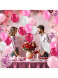 60pcs Metallic Pink Balloon Arch Kit Confetti Balloons For Birthday Shower