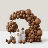 129pcs Brown Balloon Arch Kit Boho Coffee Balloons For Shower Wedding Party