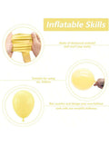 102pcs Pastel Yellow Balloon Arch Kit Light Yellow Garland For Shower Wedding