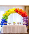 144pcs Rainbow Balloon Arch Kit 6 Color Garland For Birthday Shower Wedding