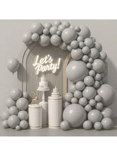 120pcs Gray Balloon Arch Kit Mixed Sizes For Wedding Shower Or Birthday