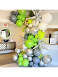 120pcs Lime Green Balloon Arch Kit Mixed Sizes For Dino Halloween Or Party