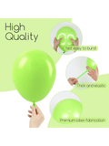 120pcs Lime Green Balloon Arch Kit Mixed Sizes For Dino Halloween Or Party
