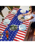 3-Pack Patriotic Disposable Tablecloths 54x108 for 4th of July & Parties