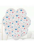 30pcs 12" Patriotic Latex Balloons For 4th Of July & Memorial Day Decorations