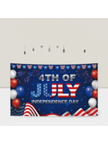 XL 4th of July Banner 72x44in Independence Day Party Backdrop