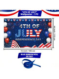 XL 4th of July Banner 72x44in Independence Day Party Backdrop